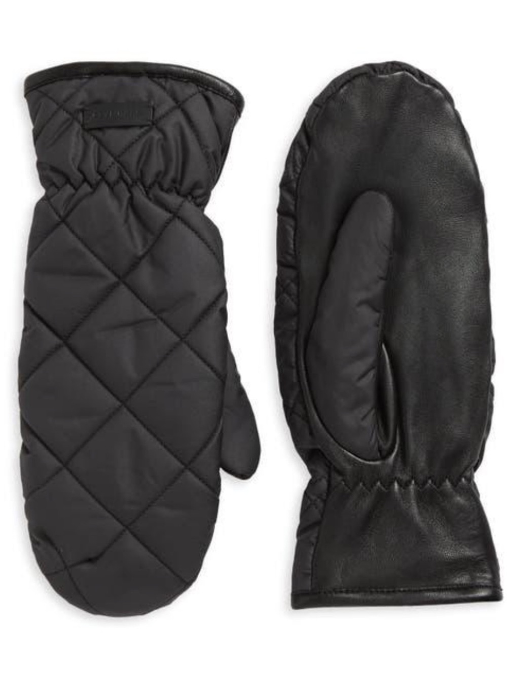 NWT Cole Haan Faux Fur Lined Quilted Puffer Mittens
